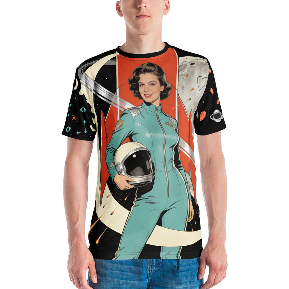 The Last Kiss on Mars — Men's Crew Neck T-Shirt — model front