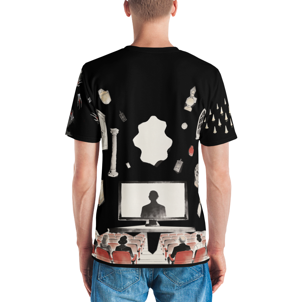 The Projectionist's Teeth — Men's Crew Neck T-Shirt — model back
