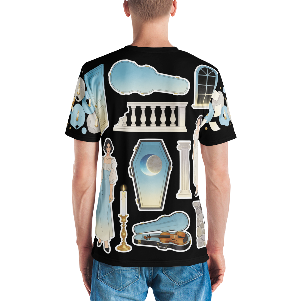 The Silent Encore — Men's Crew Neck T-Shirt — model back