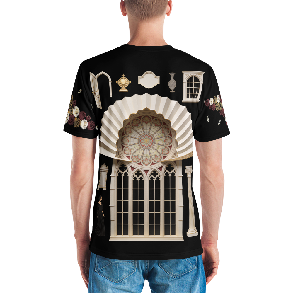 The Trouble with Lace — Men's Crew Neck T-Shirt — model back