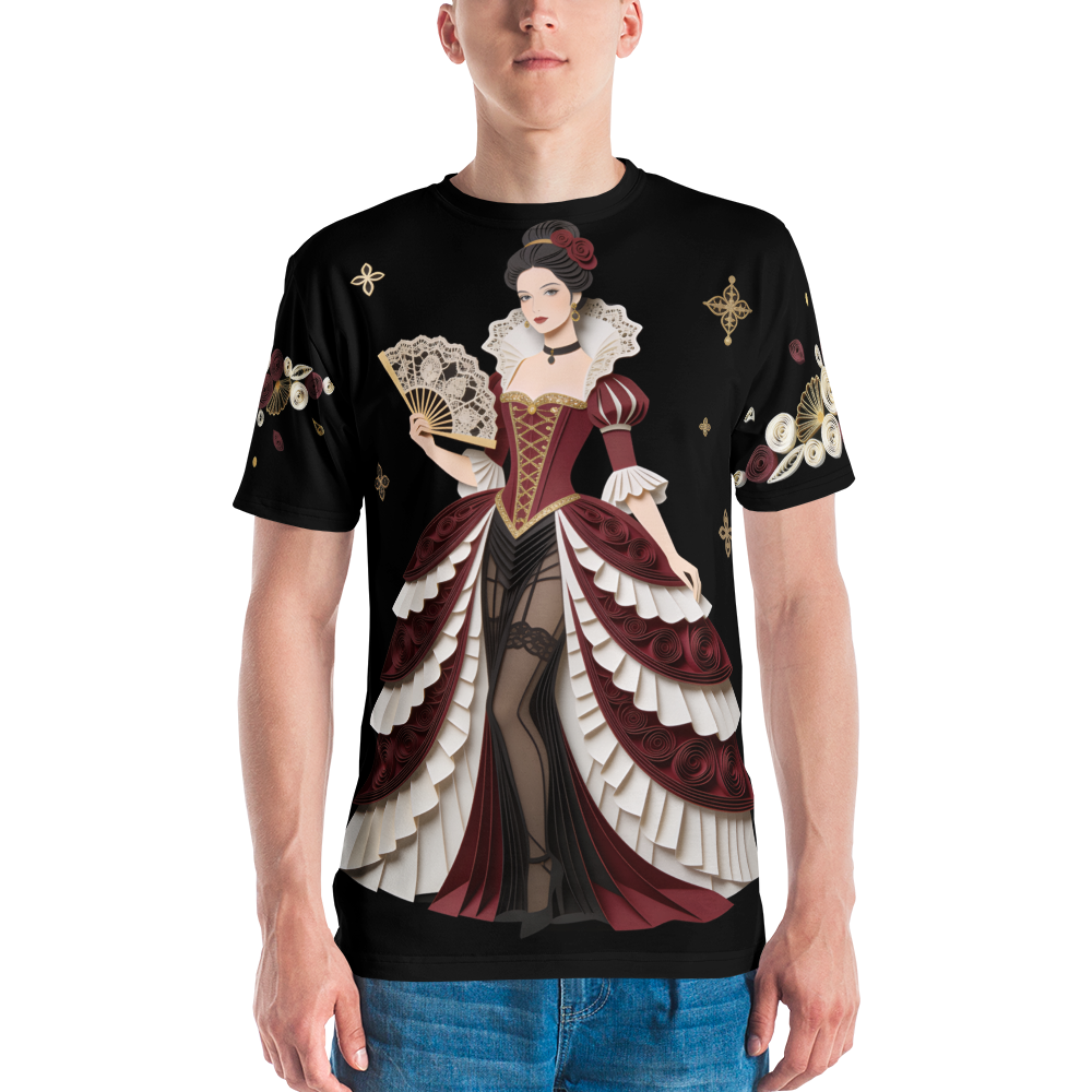 The Trouble with Lace — Men's Crew Neck T-Shirt — model front