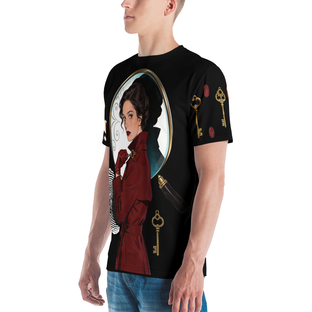 The Velvet Alibi — Men's Crew Neck T-Shirt — detail