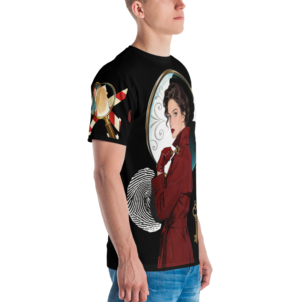 The Velvet Alibi — Men's Crew Neck T-Shirt — detail
