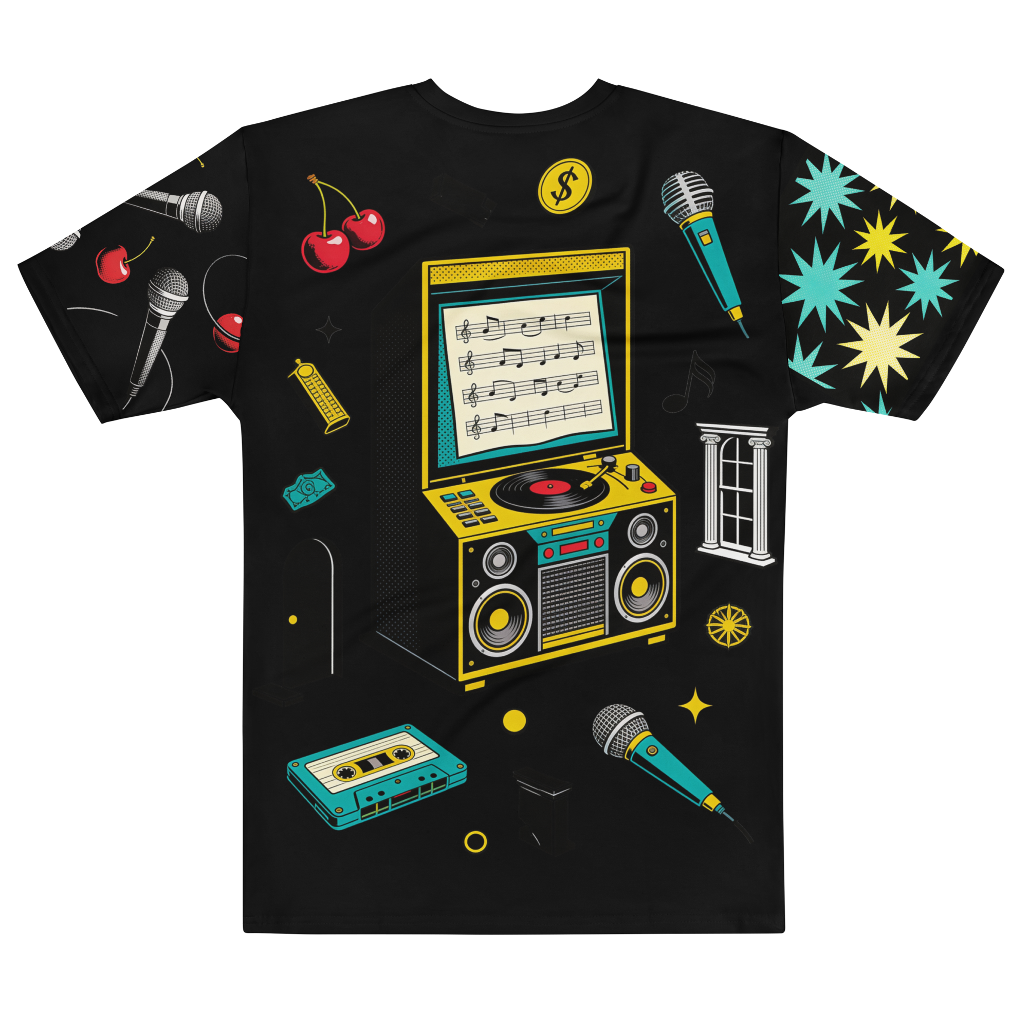 Velvet Riot Karaoke — Men's Crew Neck T-Shirt — back