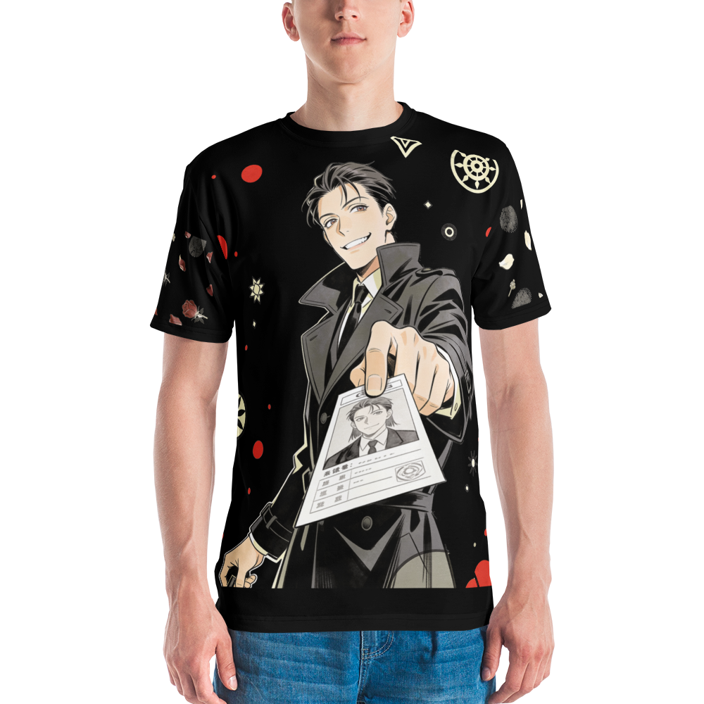 Velvet Vice Detective — Men's Crew Neck T-Shirt — model front