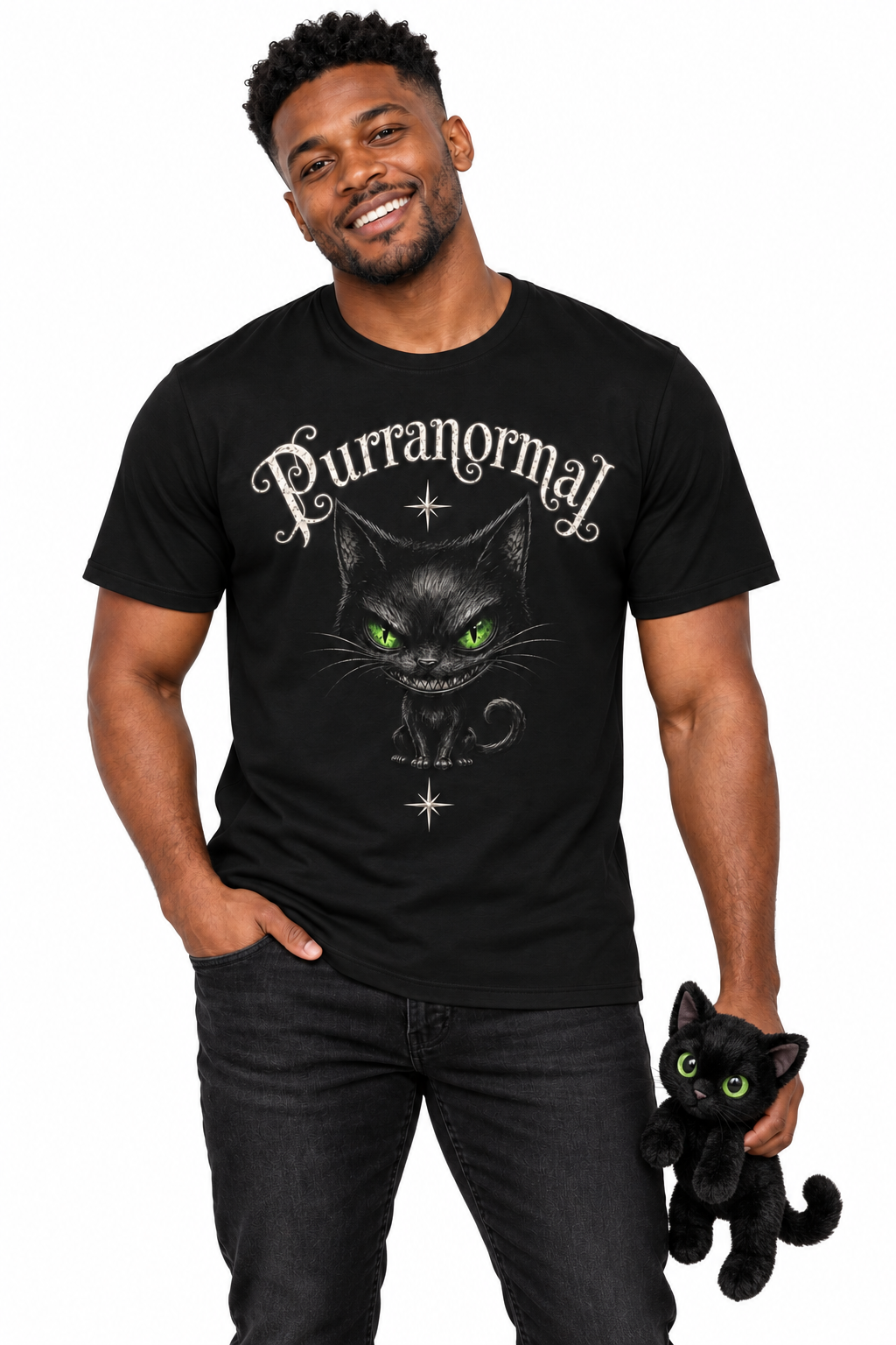 Purranormal — Men's Crew Neck T-Shirt — model front
