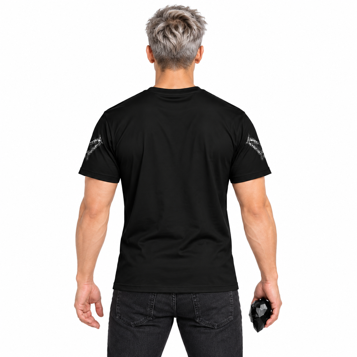 The Darkest Jewel — Men's Crew Neck T-Shirt — model back